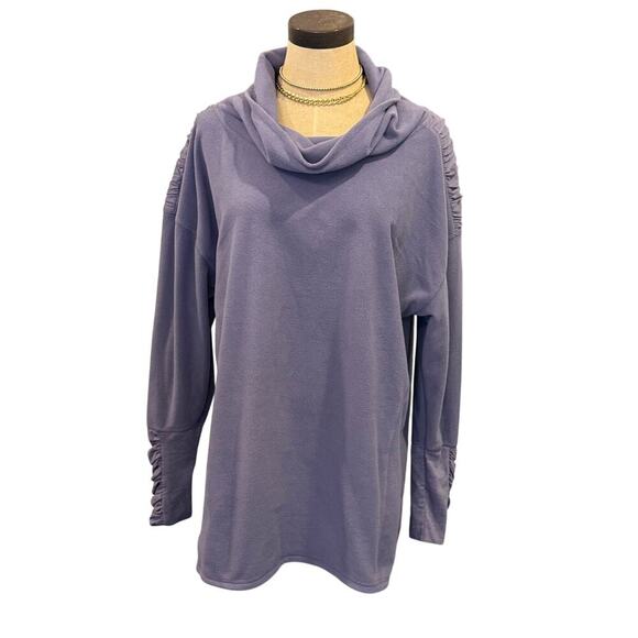 C9 by CHAMPION Lilac Fleece Cowl Neck Jacket top Shirt Women's XL - Picture 1 of 8